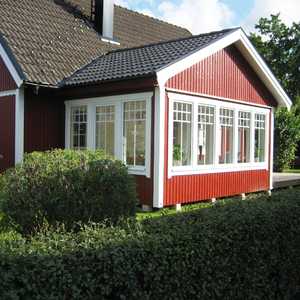 Kompositfönster, villa Ingelstad